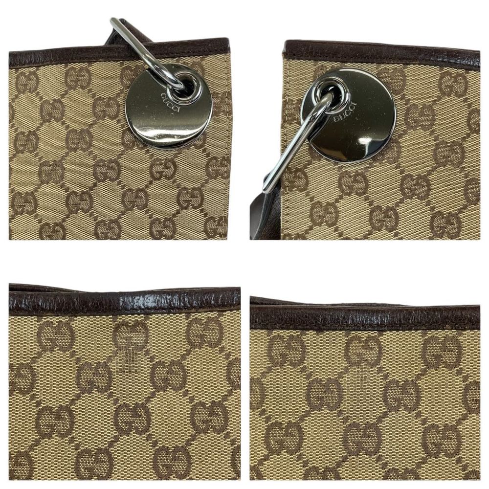 Gucci Eclipse Brown Silver Hardware Gg Canvas 120… - image 5